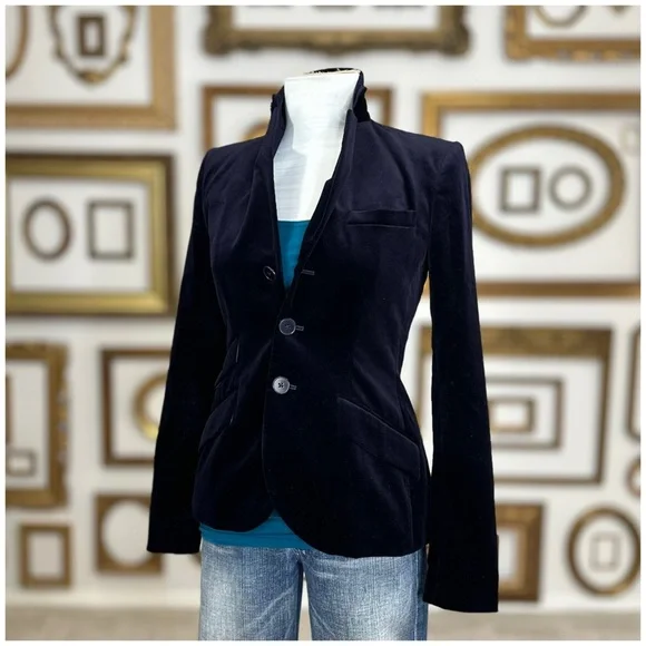 Ralph Lauren Black Label Velvet Equestrian Style Jacket - Picture 11 of 14